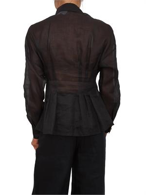 Camicia MSTORA Max Mara Studio in tela ramiÉ nera in DONNA