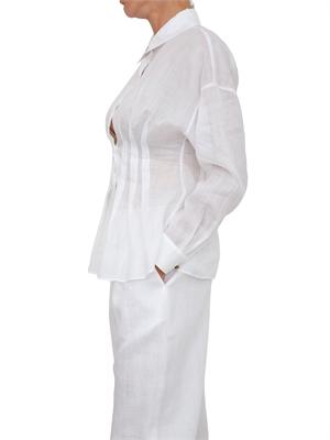 Camicia MSTORA Max Mara Studio in tela ramiÉ bianca in DONNA
