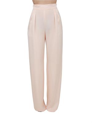 Pantalone MSEDIVO Max Mara Studio in satin rosa cipria in DONNA