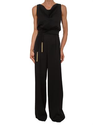 Tuta nera MSEDONATA Max Mara Studio in satin fluido in DONNA