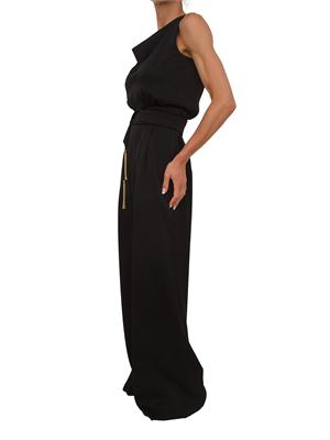 Tuta nera MSEDONATA Max Mara Studio in satin fluido in DONNA