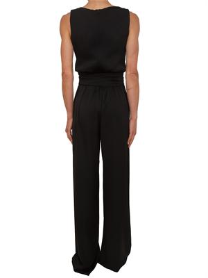 Tuta nera MSEDONATA Max Mara Studio in satin fluido in DONNA