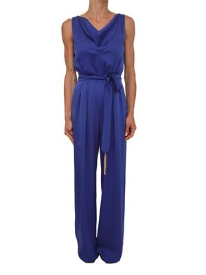 Tuta blu MSEDONATA Max Mara Studio in satin fluido in DONNA