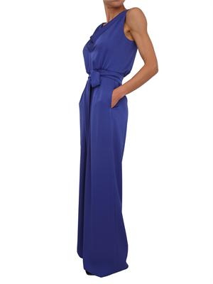 Tuta blu MSEDONATA Max Mara Studio in satin fluido in DONNA