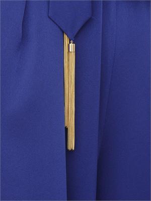 Tuta blu MSEDONATA Max Mara Studio in satin fluido in DONNA