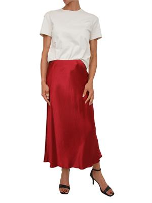 Gonna MMLALESSIO Max Mara MM in tessuto rosso lucido in DONNA