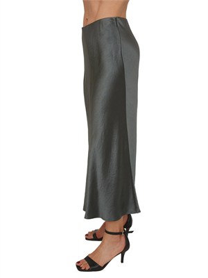 Gonna MMLALESSIO Max Mara MM in tessuto verde lucido in DONNA