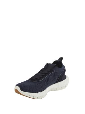 Sneakers blu BOSS uomo con tomaia in maglia in UOMO
