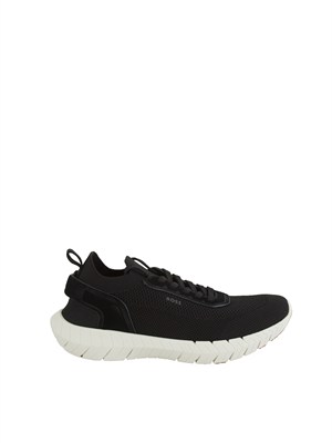 Sneakers nere BOSS uomo con tomaia in maglia in UOMO