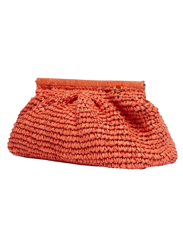 Borsa Paprica Emme Marella in rafia corallo