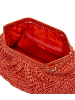 Borsa Paprica Emme Marella in rafia corallo in DONNA