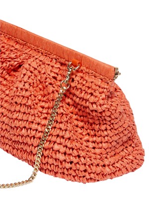 Borsa Paprica Emme Marella in rafia corallo in DONNA