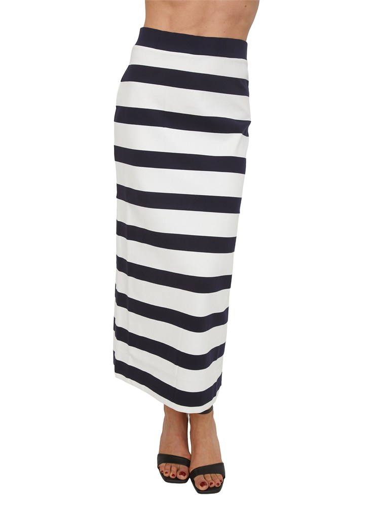 Gonna righe blu MMLRIVIERA Max Mara MM in misto viscosa