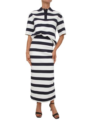 Gonna righe blu MMLRIVIERA Max Mara MM in misto viscosa in DONNA