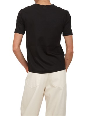 T-shirt nera MMLASTICE Max Mara MM in cotone e modal in DONNA