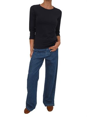 T-shirt blu MMLOBLIQUA Max Mara MM in cotone in DONNA