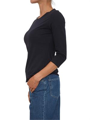 T-shirt blu MMLOBLIQUA Max Mara MM in cotone in DONNA