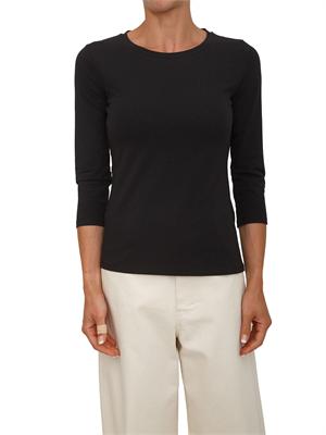 T-shirt nera MMLOBLIQUA Max Mara MM in cotone in DONNA