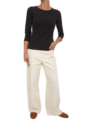 T-shirt nera MMLOBLIQUA Max Mara MM in cotone in DONNA