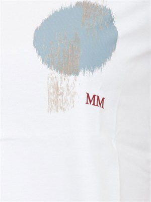T-shirt bianca MMLNEGOZI Max Mara MM misto cotone in DONNA