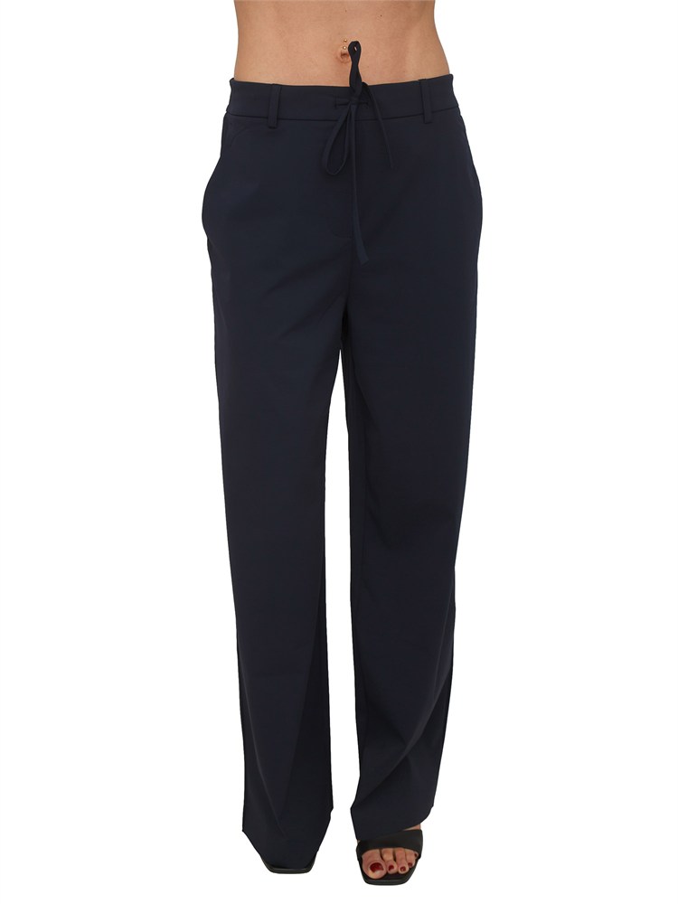 Pantaloni MMLAGORAIO Max Mara MM in tessuto tecnico blu