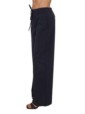 Pantaloni MMLAGORAIO Max Mara MM in tessuto tecnico blu in DONNA