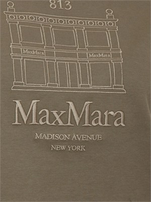 'S MAX MARA T-shirt SMMBELLA Max Mara 'S in cotone verde in DONNA