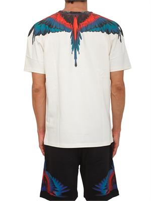 T-shirt beige County of Milan con ali colorate in UOMO