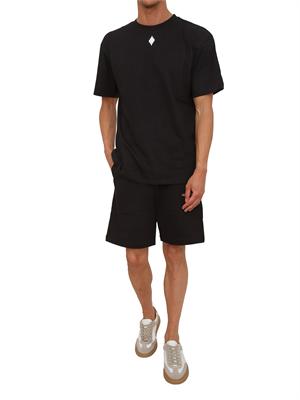 T-shirt nera County of Milan in cotone in UOMO