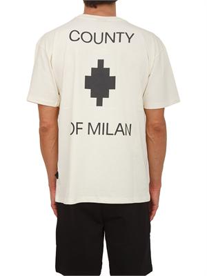 T-shirt beige County of Milan in cotone in UOMO