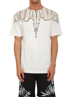 T-shirt beige County of Milan con ali sculptural in UOMO