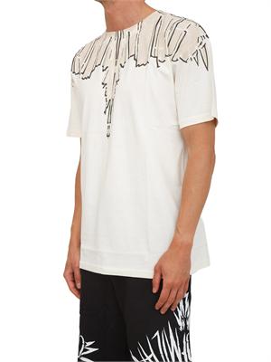 T-shirt beige County of Milan con ali sculptural in UOMO
