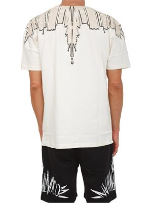 T-shirt beige County of Milan con ali sculptural in UOMO