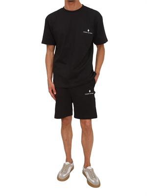 T-shirt nera County of Milan in cotone con logo in UOMO