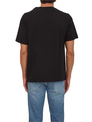 T-shirt nera Palm Angels stampa bear sfumata in UOMO