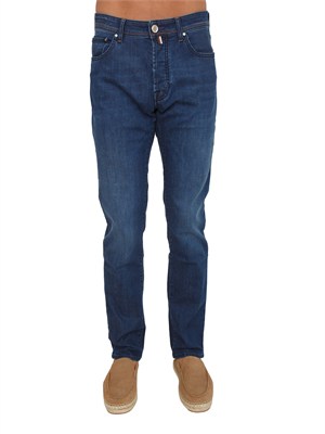 Jeans Bard Jacob Cohen uomo denim blu no-stone in UOMO