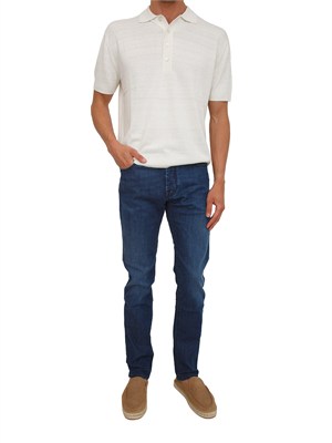 Jeans Bard Jacob Cohen uomo denim blu no-stone in UOMO