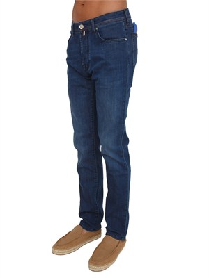 Jeans Bard Jacob Cohen uomo denim blu no-stone in UOMO