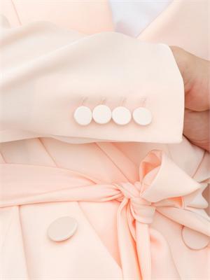 Giacca MSEDOPPIA Max Mara Studio in satin rosa cipria in DONNA