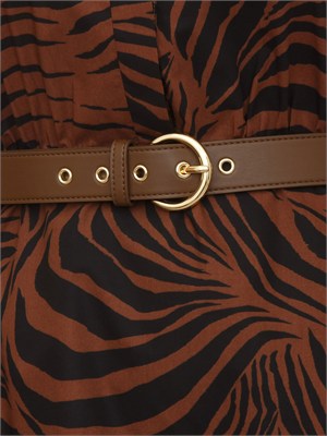 Abito MSTWEST Max Mara Studio in cotone marrone in DONNA