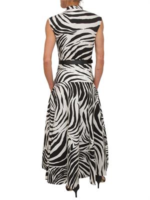 Abito MSTWEST Max Mara Studio in cotone bianco zebrato in DONNA
