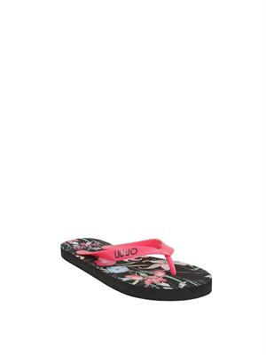 Infradito Liu Jo pvc nero in DONNA