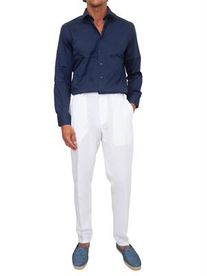 Camicia Etro uomo in cotone blu in UOMO