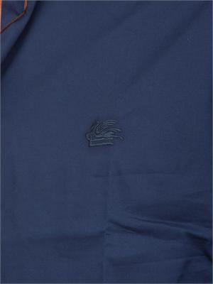 Camicia Etro uomo in cotone blu in UOMO
