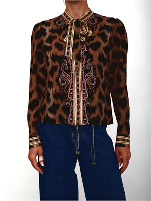 Camicia Etro donna in viscosa animalier in DONNA