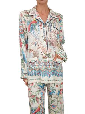 Camicia Etro donna in tessuto twill avorio stampato in DONNA