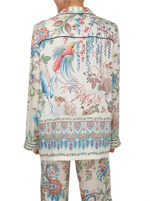 Camicia Etro donna in tessuto twill avorio stampato in DONNA