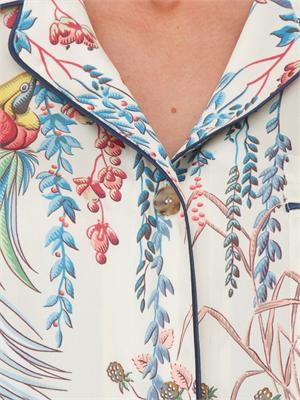 Camicia Etro donna in tessuto twill avorio stampato in DONNA