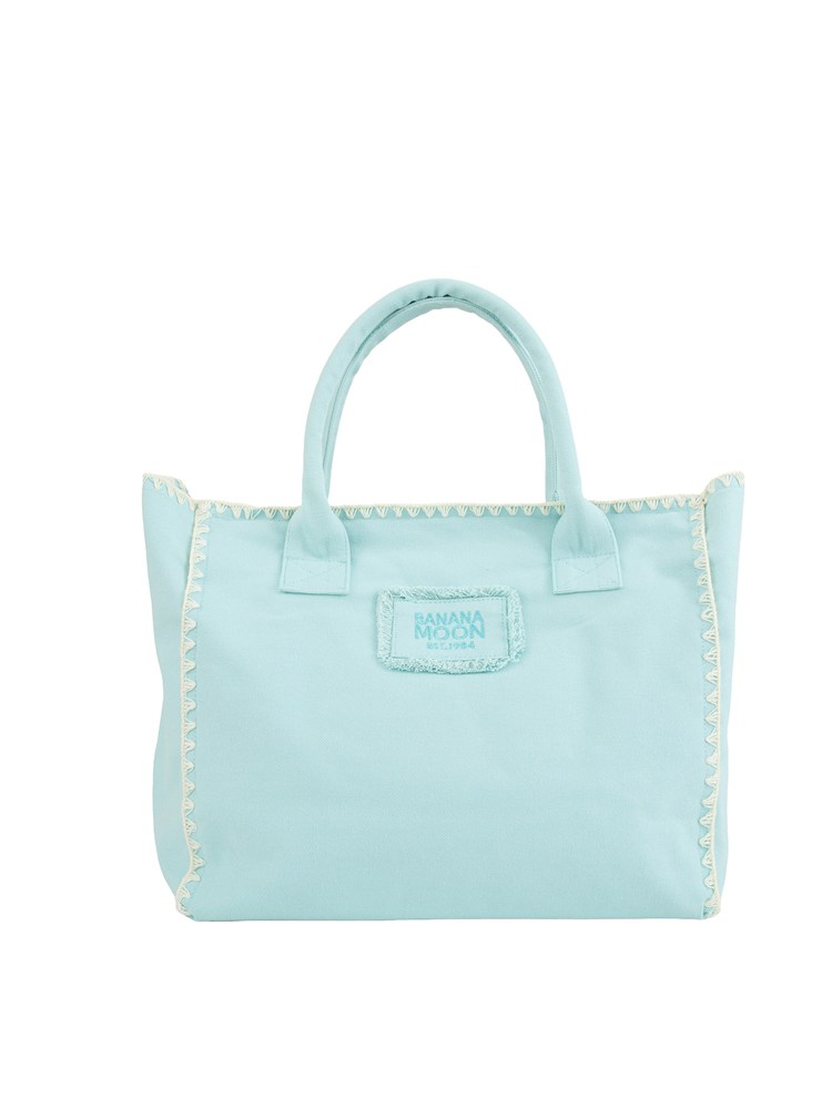 Borsa shopper Banana Moon cotone acquamarina