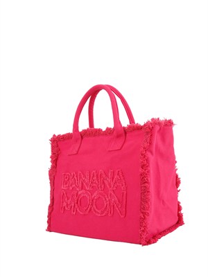 Borsa shopper fuxia Banana Moon bordi sfrangiati in DONNA